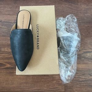 Lucky Brand Brynnuh Mule, Black, Size 7